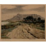 Hilda Mary Pemberton (South African 20th Century) TABLE MOUNTAIN; MILNERTON, two