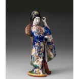 A JAPANESE IMARI FIGURE OF A BIJIN, MEIJI PERIOD, 1868 - 1912