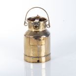 A BRASS MILK PAIL