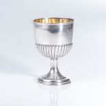 A GEORGE III SILVER GOBLET