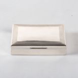 A SILVER CIGARETTE BOX