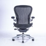 AN AERON CHAIR, DESIGNED BY BILL STUMPF AND DON CHADWICK FOR HERMAN MILLER, CIRCA 1994