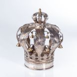 JUDAICA, A SILVER TORAH CROWN