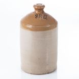 A WWI BRITISH ARMY STONEWARE SRD RUM JAR