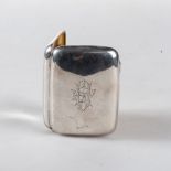 A SILVER CHEROOT CASE