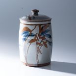 TIM MORRIS (SOUTH AFRICAN 1941-1990) : A STONEWARE CANNISTER AND COVER