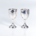 A PAIR OF SILVER KIDDUSH CUPS