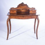 A MAHOGANY BONHEUR DU JOUR, 19th CENTURY