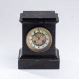 A SLATE MANTLE CLOCK