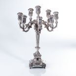 A 99.9% PURE SILVER EIGHT-LIGHT CANDELABRUM