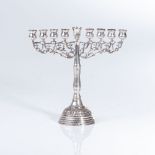 JUDAICA, A SILVER MENORAH