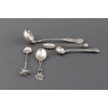 A MISCELLANEOUS COLLECTION OF SILVER SPOONS