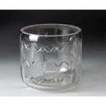 A BACCARAT CUT-GLASS ICE BUCKET