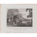 W M Craig - A HOTTENTOT MAN AND WOMAN WITH A VIEW OF TABLE MOUNTAIN & THE HIPPOPOTAMUS OF THE CAPE