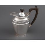 A GEORGE V SILVER HOT WATER POT, JOSIAH WILLIAMS AND CO, LONDON, 1920