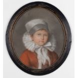 Continental School (18th/19th Century) PORTRAIT OF A BOY WITH LACE COLLAR