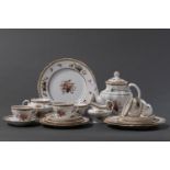 A SPODE 'ROCKINGHAM' PATTERN PART TEA SERVICE