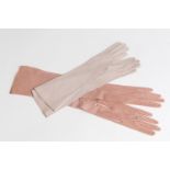 TWO PAIRS OF LADIES KID LEATHER GLOVES