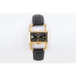 A LADY'S 18CT GOLD WRISTWATCH, JAEGER-LECOULTRE ETRIER HERMES