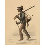 J.W. [J. White] - NINE HAND COLOURED PENCIL SKETCHES; and SKETCHES OF SOME OF THE VARIOUS CLASSES...