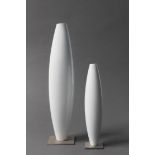 ENZO MARI (ITALIAN 1932 - 2020): TWO SPINDLE VASES, 1990s