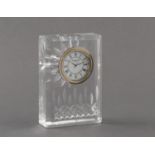 A WATERFORD LISMORE CRYSTAL CLOCK