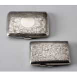 AN EDWARD VII SILVER CIGARETTE CASE, H.J COOPER &amp; CO LTD, BIRMINGHAM, 1903