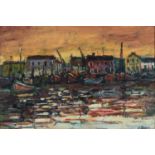Kenneth Baker (South Africa 1931 ? 1995): VIEW OF THE DOCKS