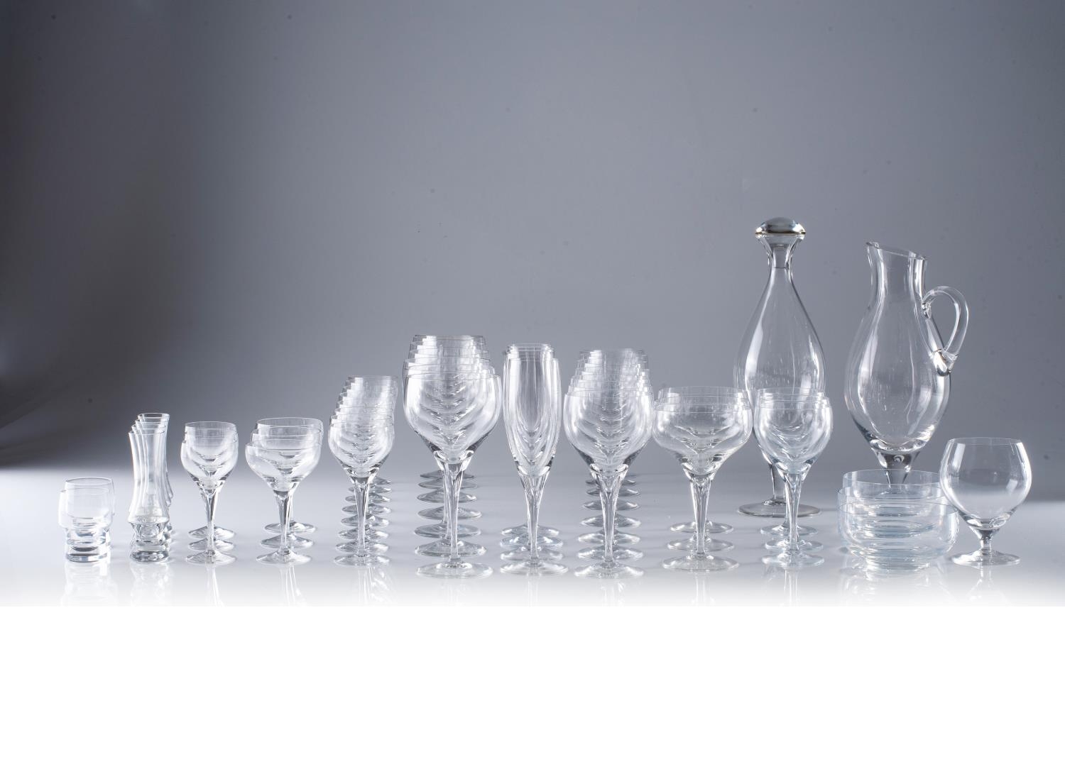 A PART SUITE OF ROSENTHAL STEMWARE