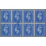 GREAT BRITAIN 1941 KGVI 2Â½d. LIGHT ULTRAMARINE