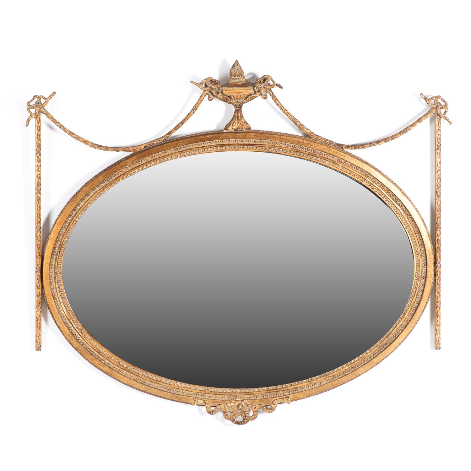 A GILTWOOD MIRROR, 19TH CENTURY