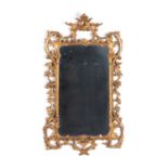 A GEORGE III GILTWOOD MIRROR