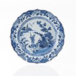 A CHINESE BLUE AND WHITE PLATE, QING DYNASTY, 18TH CENTURY