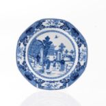 A CHINESE BLUE AND WHITE PLATE, QING DYNASTY, 18TH CENTURY