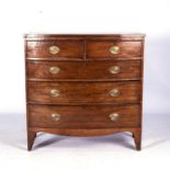 A REGENCY MAHOGANY CHEST-OF-DRAWERS