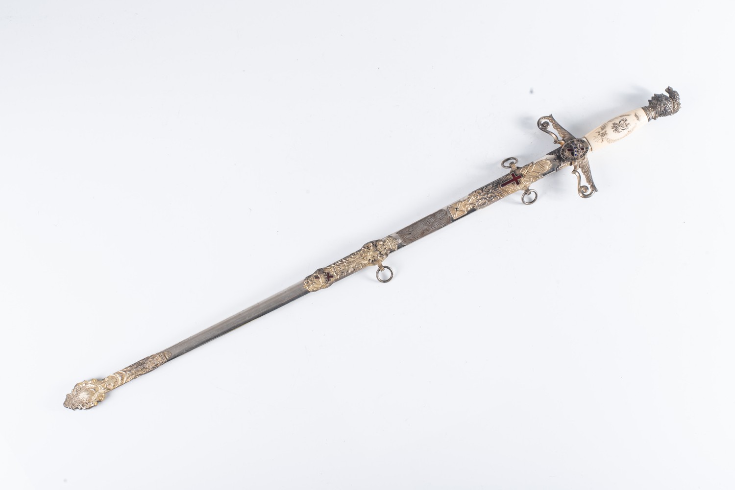 A KNIGHT'S TEMPLAR REPLICA SWORD