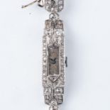 A LADY'S DIAMOND WATCH