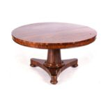 A VICTORIAN ROSEWOOD CENTRE TABLE