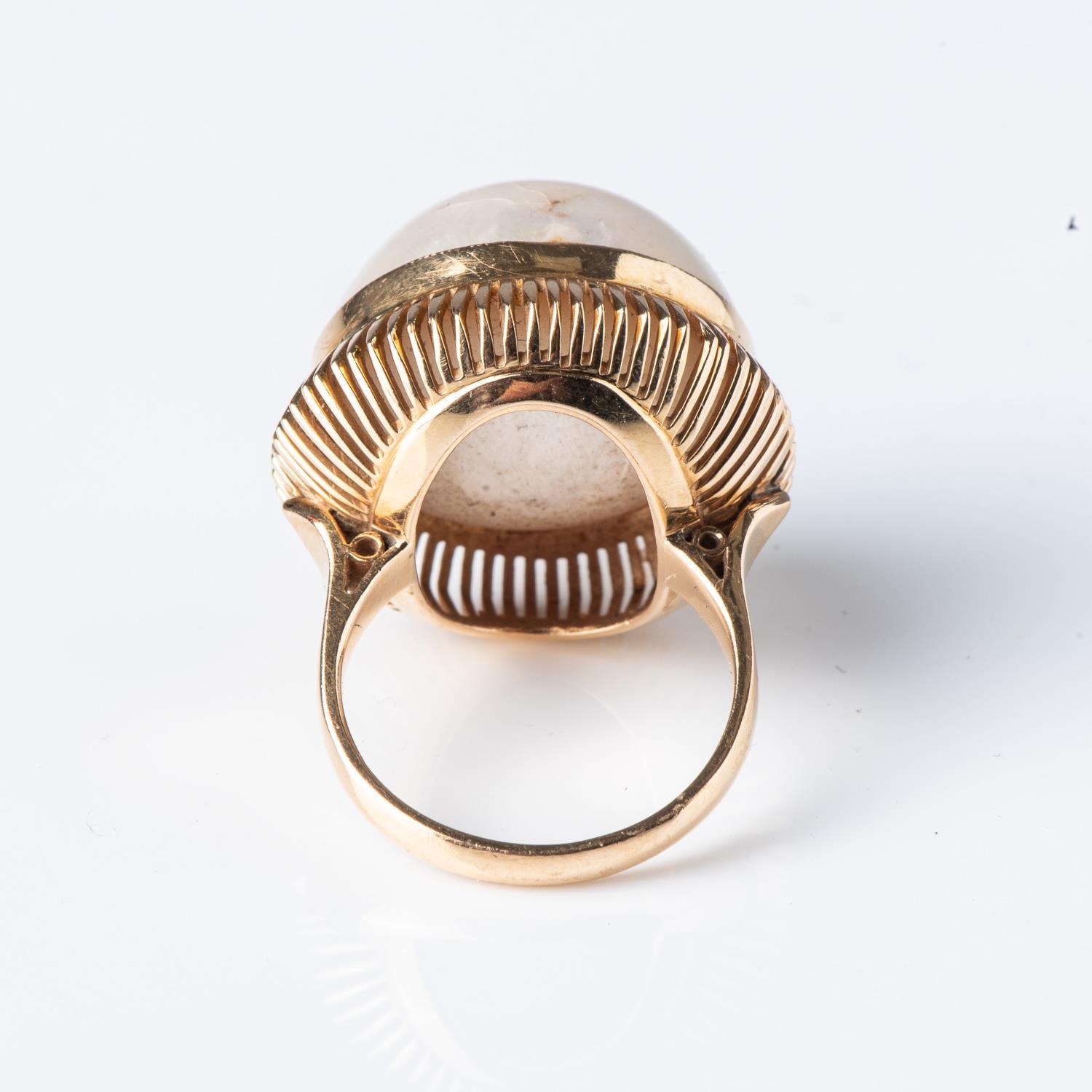 A MABÃ‰ PEARL RING - Image 3 of 3