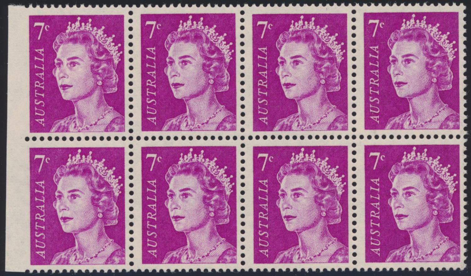 AUSTRALIA 1971 QEII 7c. PURPLE