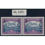 SOUTH AFRICA 1950-1954 KGVI OFFICIALS. 2d. BLUE &amp; VIOLET