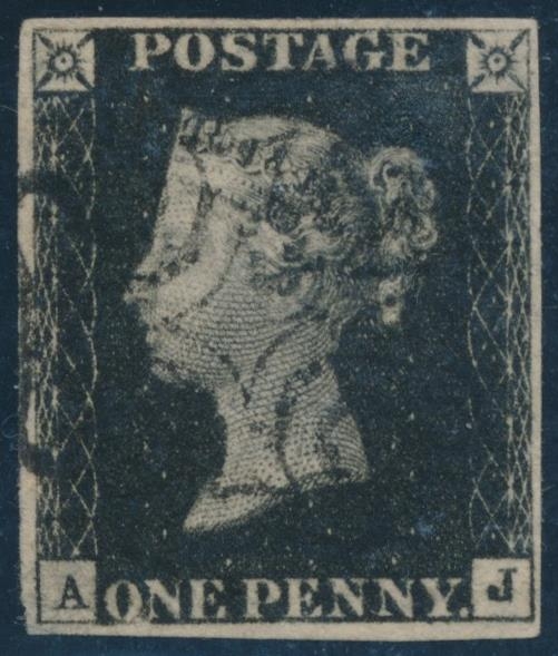 GREAT BRITAIN 1840 QV 1d. BLACK