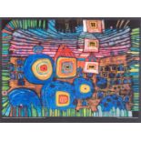 Friedensreich Hundertwasser (Austria 1928 ? 2000): THE WINDOWS ARE GOING HOME 1979 (810)