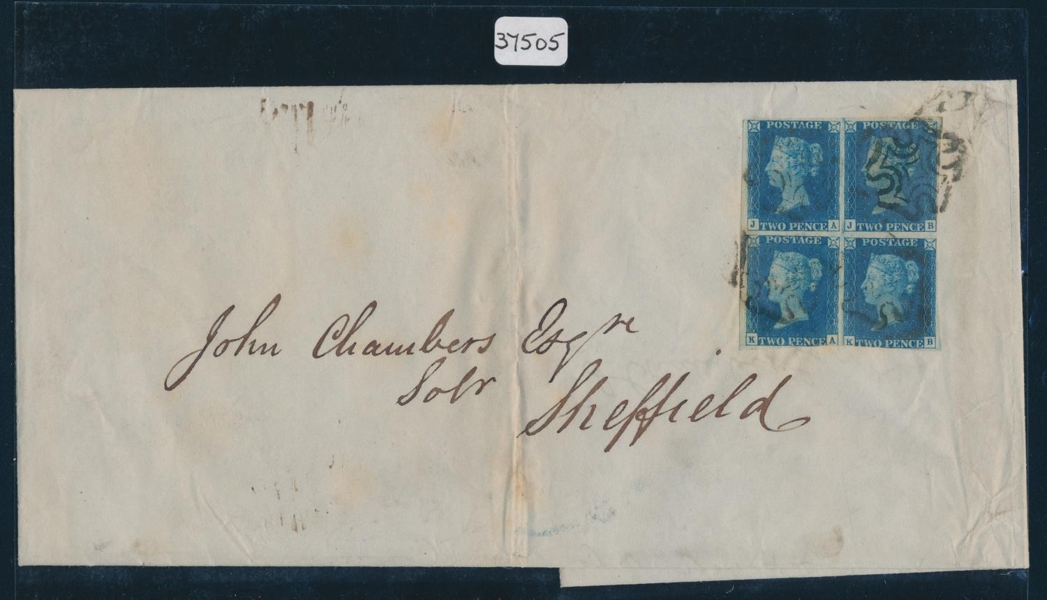 GREAT BRITAIN 1842 (JANUARY 19TH) QV WRAPPER