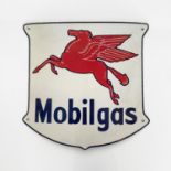 THREE ENAMEL MOBIL SIGNS, CIRCA 1920