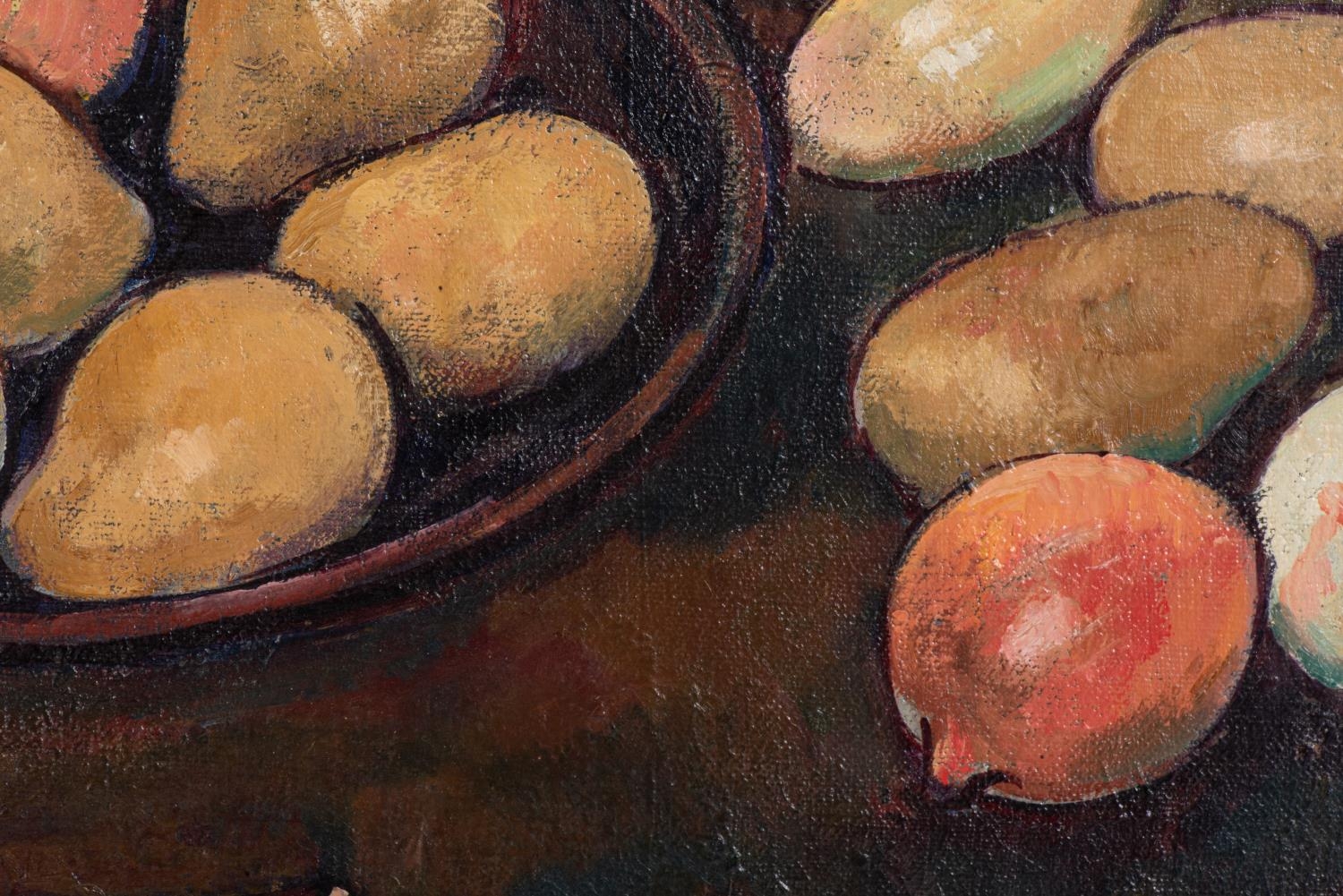 FranÃ§ois Krige (South Africa 1913 ? 1994): STILL LIFE WITH POTATOES AND ONIONS - Image 4 of 4