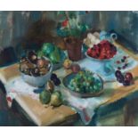 Clement Edmond ThÃ©odore Marie Serneels (Belgium 1912 ? 1991): STILL LIFE ON A TABLE
