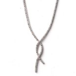 A DIAMOND TENNIS NECKLACE