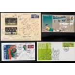 AUTOGRAPHS 1983 CRICKET WEST INDIES VS SOUTH AFRICAN XI COVER; RUGBY '95 WORLD CUP FIRST DAY COVER;