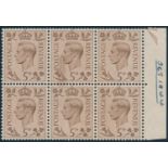 GREAT BRITAIN 1939 KGVI 5d. BROWN